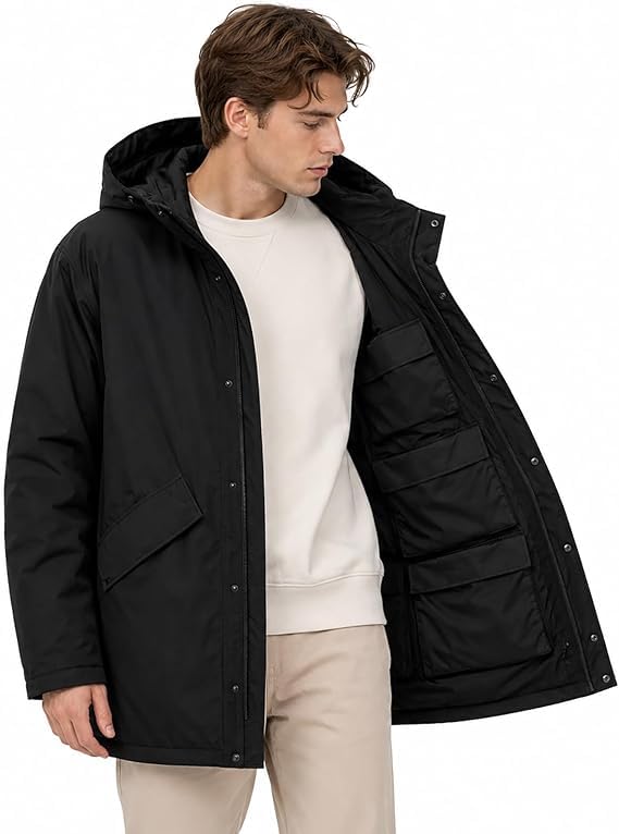 ZXCTKA Travel Coat, Smart Travel Jacket for Womens & Men with 10 Hidden Pockets Avoid Carry on Fees,Holds 5 Days of Clothes
