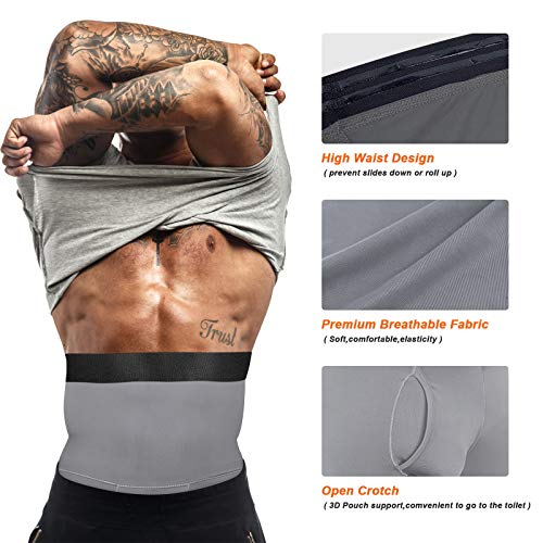 Men Shapewear Compression Body High Waist Tummy Control Slimming Bodysuit Boxer Briefs Long Leg Underwear for Men4