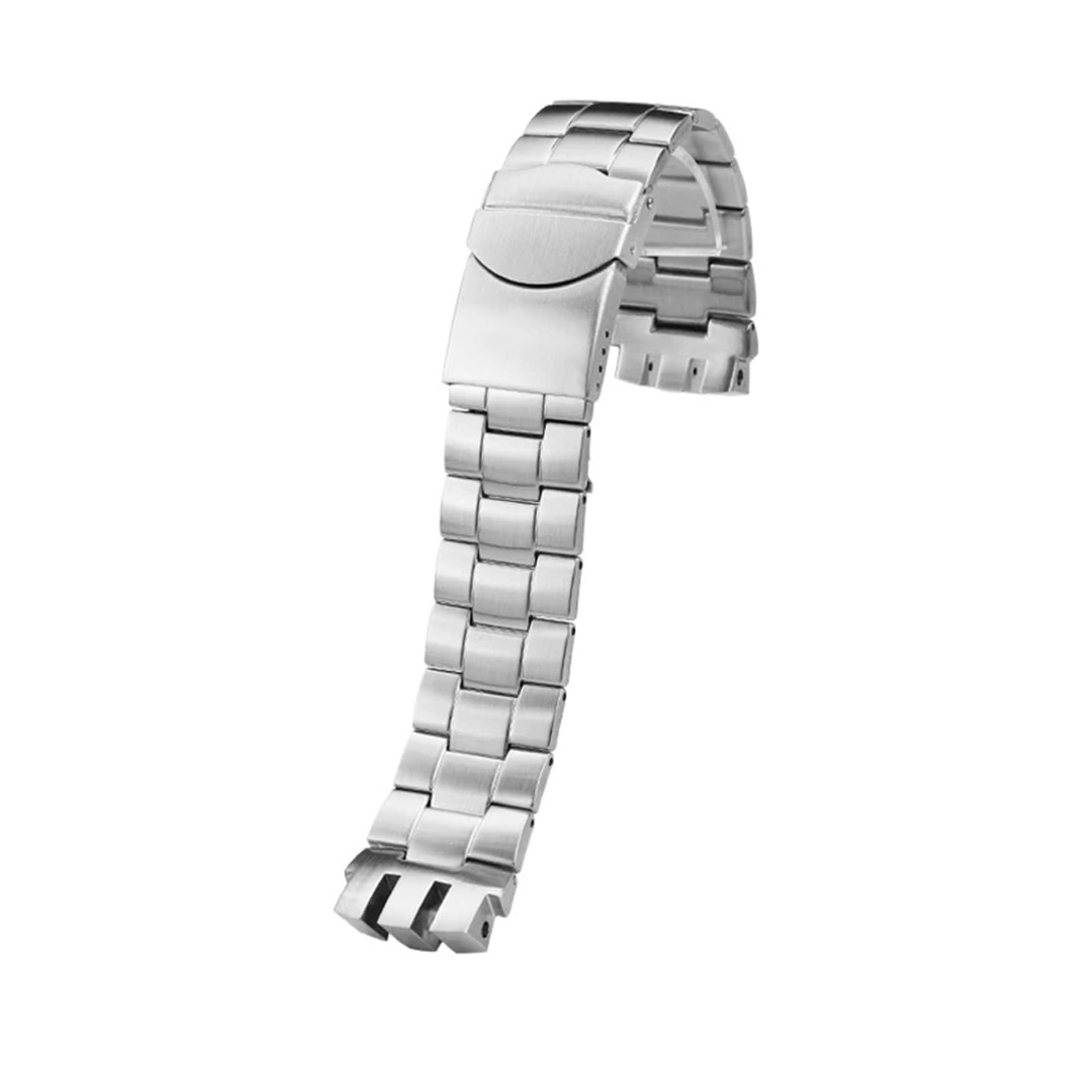 Bracelet de montre en acier de précision 20 mm compatible avec les bracelets d'interface concaves et convexes Swatch YTS401, YTS402, YTS407G, YTB400, YTS403 et 409