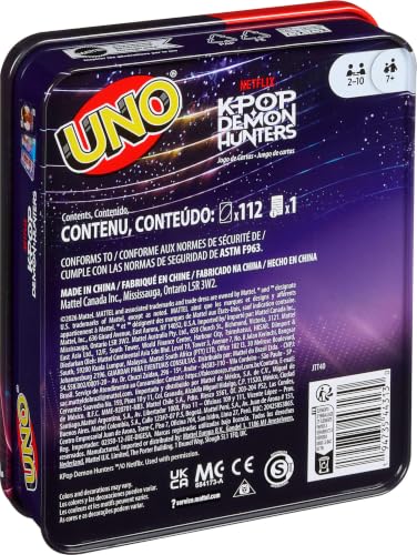 Image of Mattel Games UNO Netflix KPop Demon Hunters Card Game