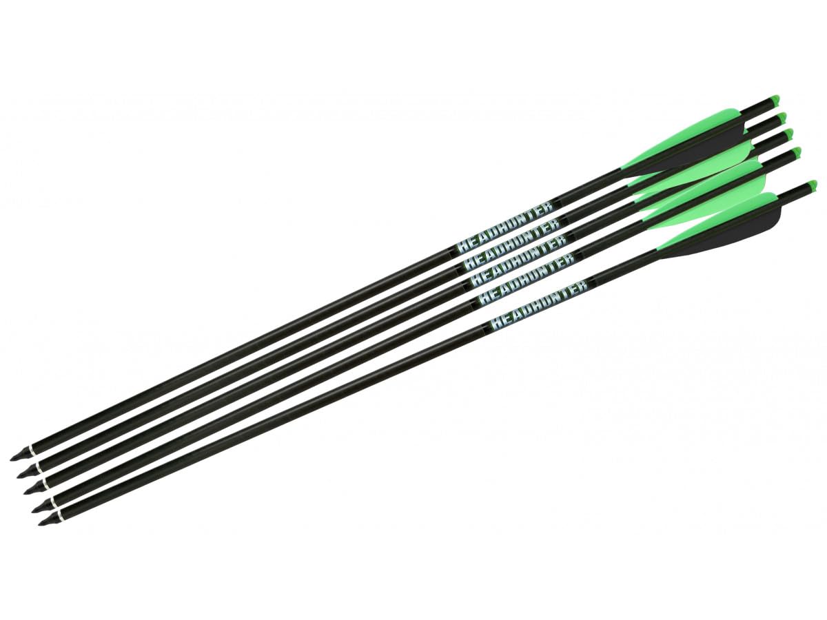 BARNETT Headhunter Crossbow Arrows — Different Pack Sizes, Standard Moon Nocks, Includes Field Points, Pre-Fletched for Crossbow Use