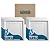 Genesis 2ft x 2ft White Icon Coffer Ceiling Tiles - Easy Drop-in Installation – Waterproof, Washable and Fire-Rated - High-Grade PVC to Prevent Breakage - Package of 12 Tiles
