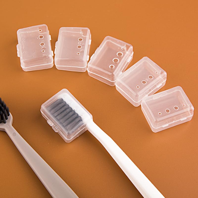 LAKYMIE Toothbrush Head Cover Travel Portable Toothbrush Head Cap Small Tooothbrush Protector Cover Case for Home Travel Outdoor Camping Hiking Business Trip Pack of 5 - Image 4