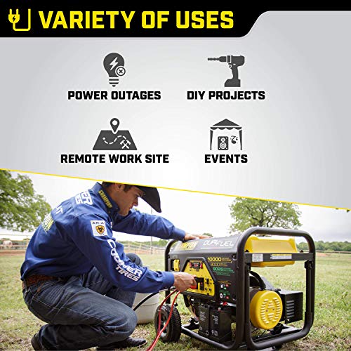 Champion 8000-Watt Dual Fuel Portable Generator With Electric Start #TOP5