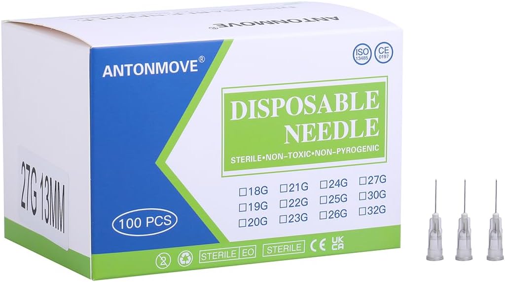 Dispensing Accessories Stainless Steel Industrial Pipes Laboratory Supplies 100pcs (27G 13MM)