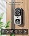 LNDU WiFi Smart Video Lock, 5-in-1 Fingerprint Keyless Entry Door Lock with App Control, Two-Way Audio, Dual Motion Sensors
