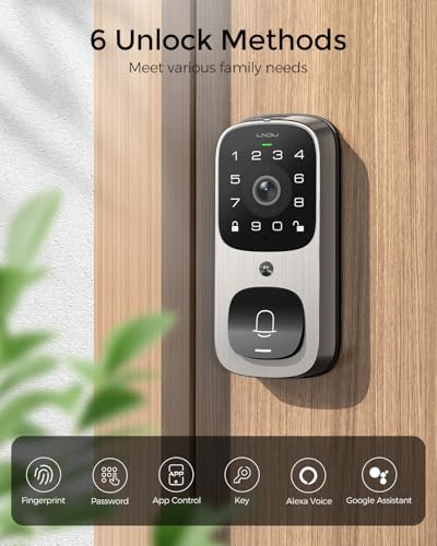 WiFi Smart Video Lock with 5-in-1 Keyless Entry & App Control - $169.99