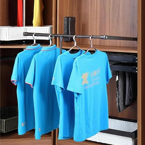 Tringle de placard extensible abattante haute résistance - Rangement dressing de luxe - 8