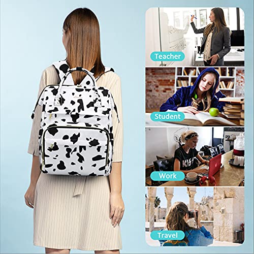 Lovevook Laptop Backpack For Women Work Laptop Bag Stylish Teacher Backpack Business Computer Bags College Laptop Bag, Cow #TOP5