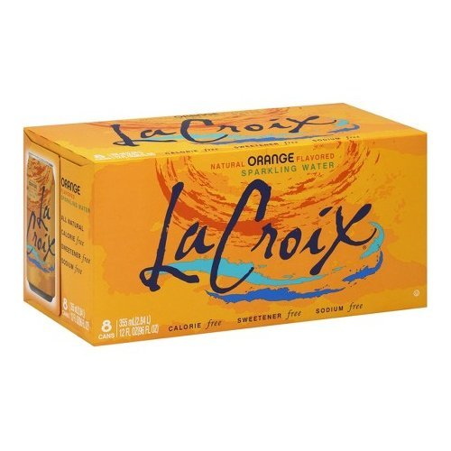 Image of La Croix Sparkling Water, Orange, 12 Fl Oz (pack of 8)