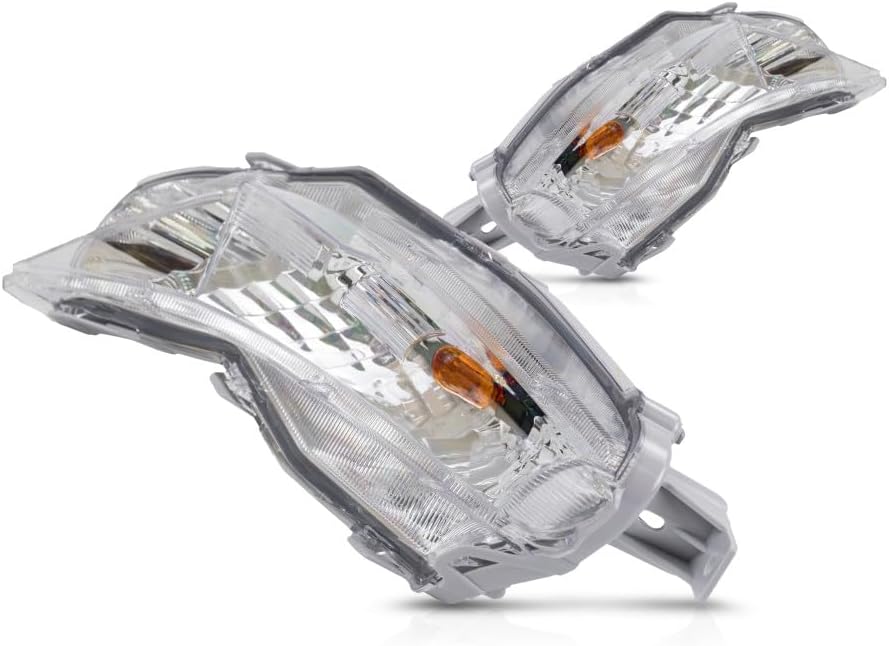 CarLights360 for Toyota Camry 2015 2016 2017 Pair Driver and Passenger Side Turn Signal Light CAPA Certified w/Bulbs Included TO2530153 TO2531153 81520-06050 81510-06050 LE SE