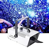 ステージスノーマシン、リモコン付き1500Wスノーエフェクトスプレーマシン、DJクラブステージ屋内屋外クリスマスパーティー用スノーマシンスノーフォームメーカー除雪機