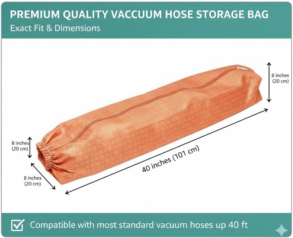 Replacement of Kirby Vacuum Cleaner Bag Only - Long Zipper Orange #190081