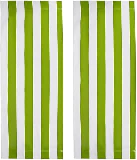 DystopiaWorld Tela de repuesto para silla de playa, tela a rayas de lona impermeable, fundas reclinables de tela, 120 x 45 cm, para tomar el sol, jardín, patio, playa (2 unidades)