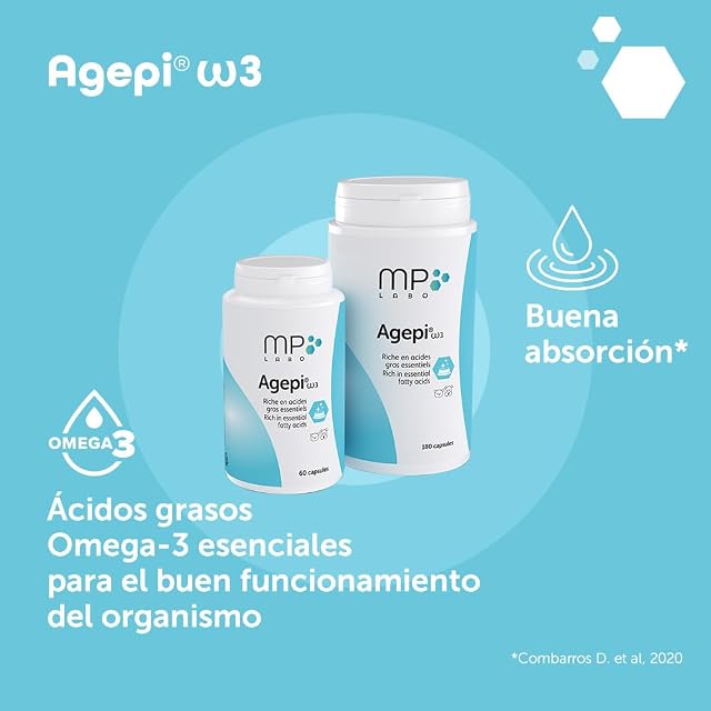 Foto 3 de 8 de MP Labo Agepi® ω3 180 cápsulas - Rico en ácidos grasos Esenciales - Perro y Gato