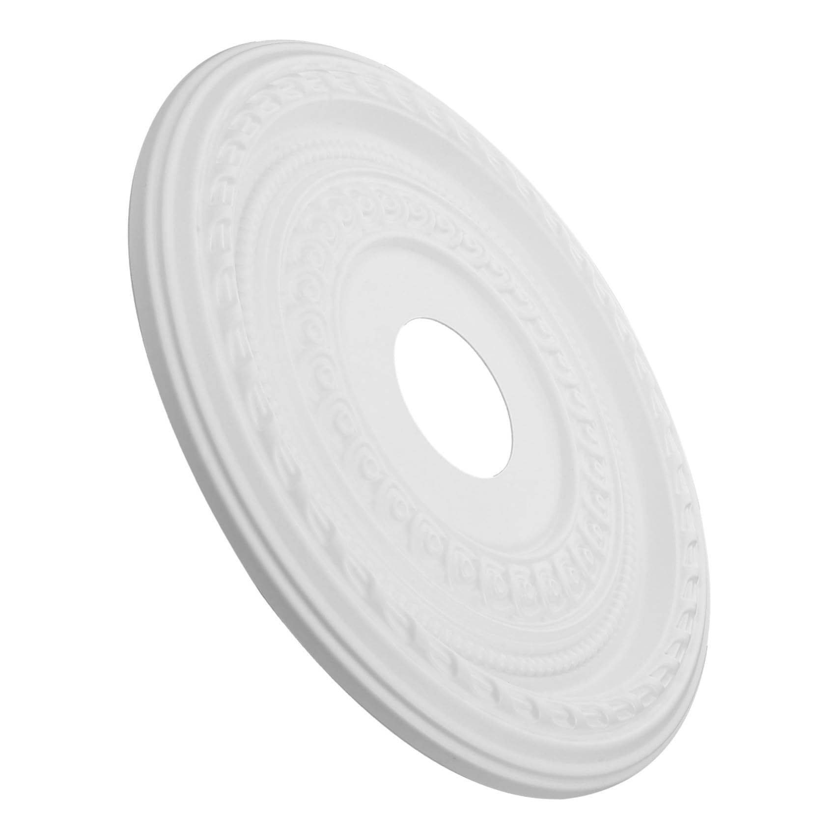 Medaglione Decorativo Soffitto Pu Bianco per Luce, 1 Pezzo
