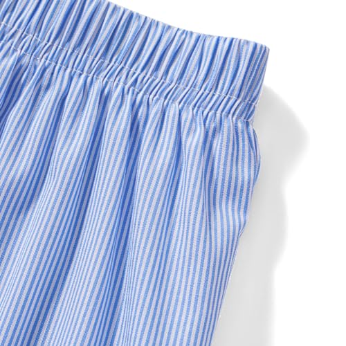 Image of Pivanzore Y2k Plaid Shorts for Women Casual Elastic Waist Aesthetic Lounge Bottom Baggy Pajama Shorts Boxers Sleepwear