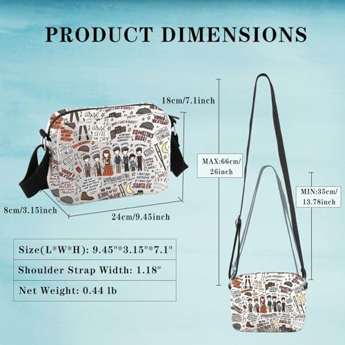 GJTIM Musical Inspired Gift Musical Theatre Gift Musical Crossbody Bag for Theatre Lover2
