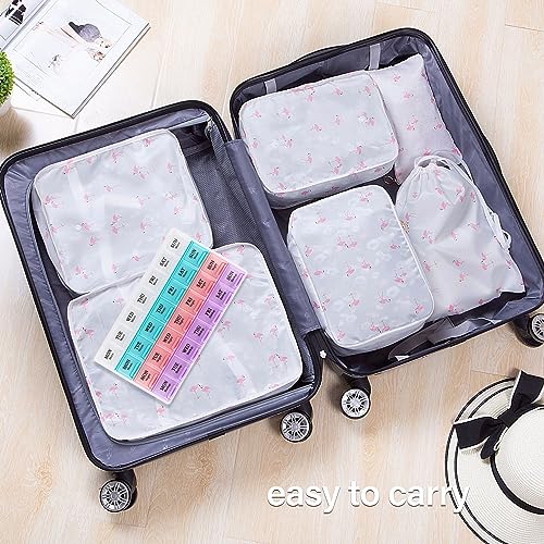 Image of Large Weekly Pill Organizer 4 Times A Day, 7 Day Pill Box，(3Pack)