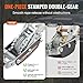 VEVOR Come Along Winch, 5 Ton (11,023 lbs) Pulling Capacity, 11.5 ft Steel Cable, 3 Hooks, Heavy Duty Ratchet Power Puller Tool with Dual Gears, Automotive Hoist Cable Puller Ideal for Vehicle Rescue