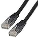 Price comparison product image World of Data 10m Black Network Cable CAT5e (enhanced) / RJ45 / Ethernet/Patch/LAN/Router/Modem / 10/100