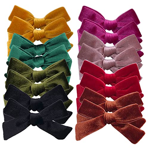 16 Piezas de Pinzas Para el Pelo de Bebé Niña Pasadores Pinzas de Cocodrilo Accesorios para el Cabello para Niñas, Niños, Adolescentes y Niñas Grandes, 8 Pares (M689) Cover