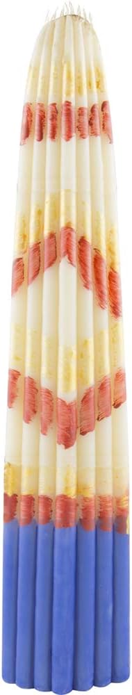 Jerusalem Candles Made of Beeswax - 33 pcs in a Bundle I high Quality Ritual Candles L-9.4 in Ø-1.97 in Dipped in Wax I Beeswax Candles in Green I Churches Candles drip- and smokeless