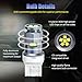 Fulanmi T20 7440 7443 LED Bulb 6000K Xenon White for Turn Signal Brake Tail Lights, 7441 7444 LED Bulbs for Backup Reverse Parking Running Light, Pack of 2