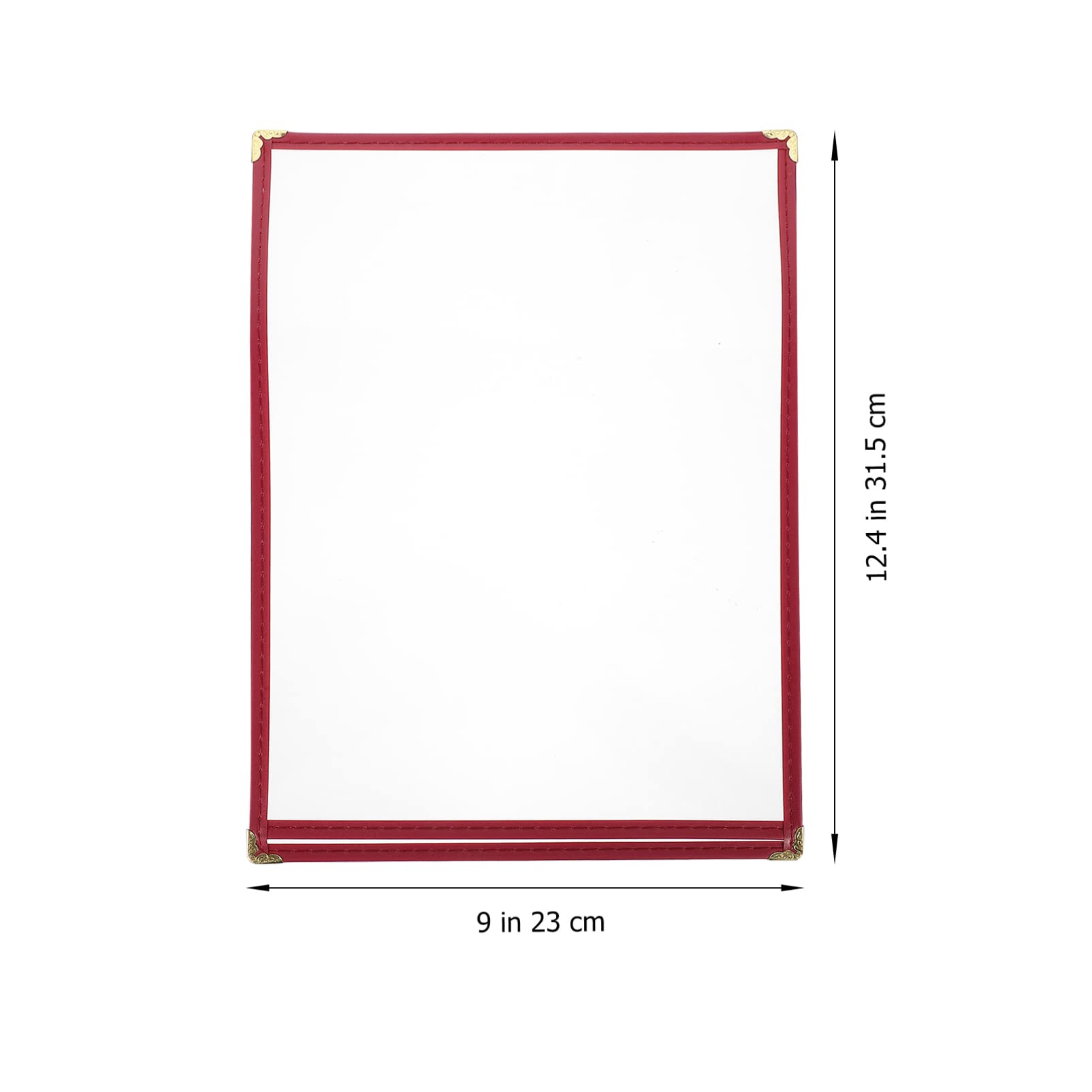 Cabilock 2Pcs Transparent Menu Holder Restaurant Menu Covers for Easy Use for Cafes Bars and Hotels Lightweight and Portable Recipe Display