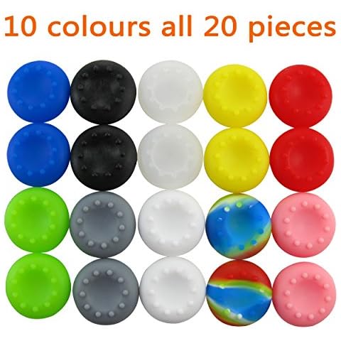 Pandaren Aufsätze Thumb Grip Stick Kappe CAPS 10 Sätze Pack für PS2, PS3, PS4, Xbox 360, Xbox One, Wii U, Switch PRO Controller Cover