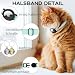NozlaID AirTag Katzenhalsband, Dehnbares Halsband Katze mit Glocke, Katzen Tracker Halsband mit Apple Airtag Hülle, Langlebig und Passend für Kätzchen, Katzen und Welpen