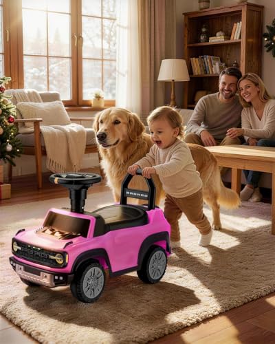 First Ride On Licensed Ford Bronco Raptor Toddler Push Car, Toddler Foot-to-Floor Ride on Car w/Horn, Music and Hidden S - Additional View