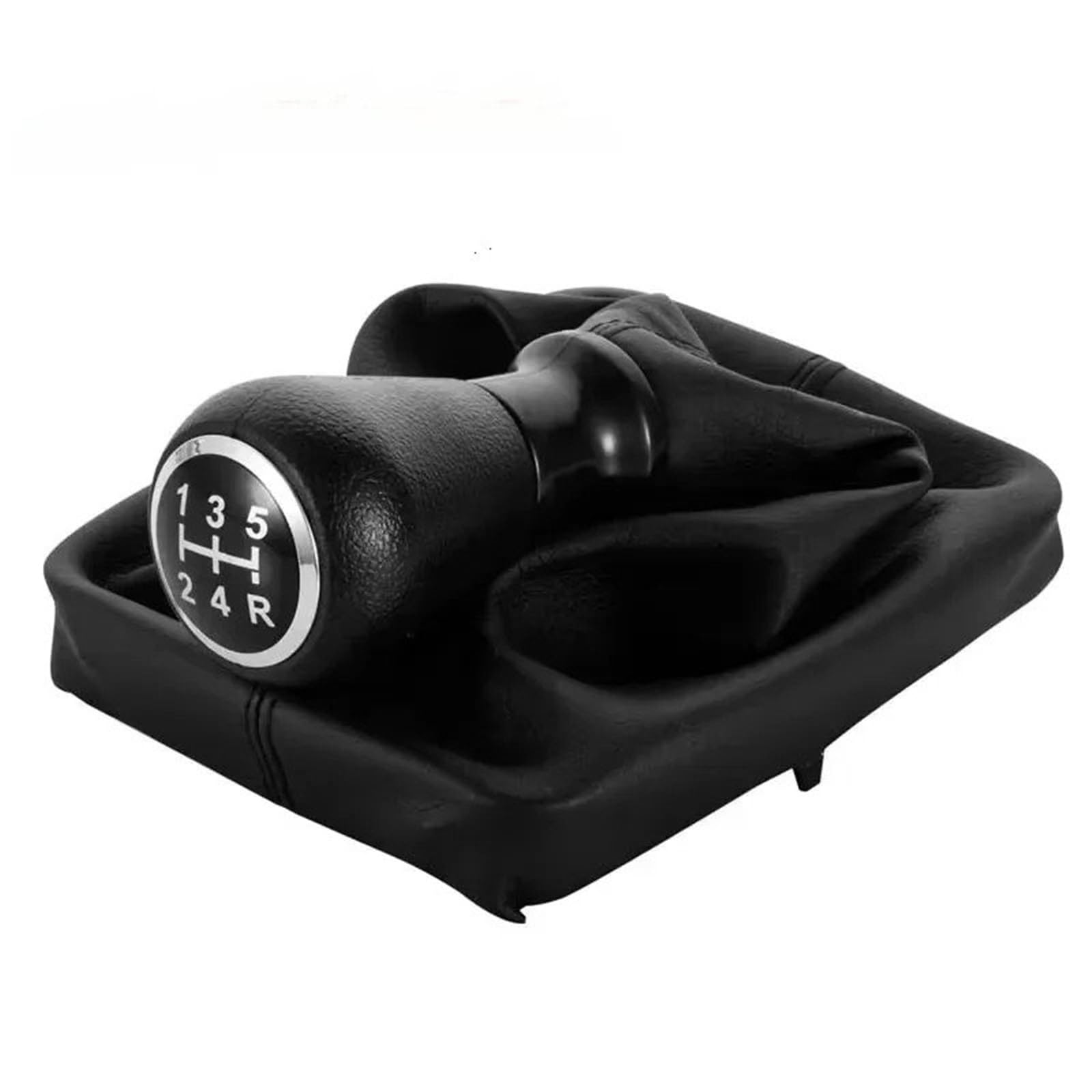 BWSDMZJQRT Car Gear Shifter Knob for Peugeot 206 2005-2008 5-Speed Car Gear Shift Knob Shifter Lever Handball Stick Gaiter Boot Cover Auto
