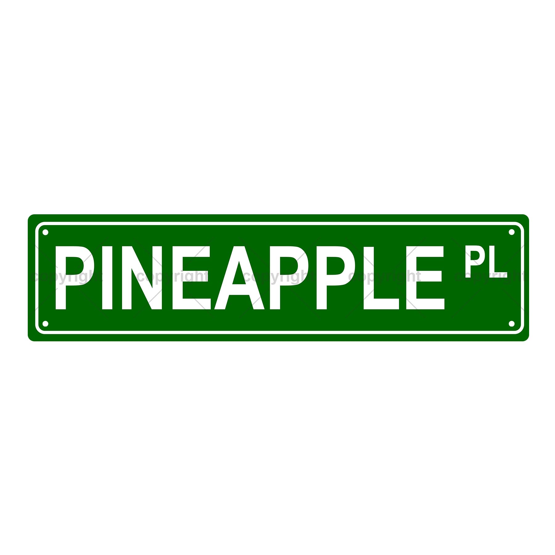 Pineapple Pl Eating Metal Tin Street Sign Bar Cafe Garage Cave Home Room Wall Bathroom Farmhouse Garden Porch Patio Decor,4x16 Inch