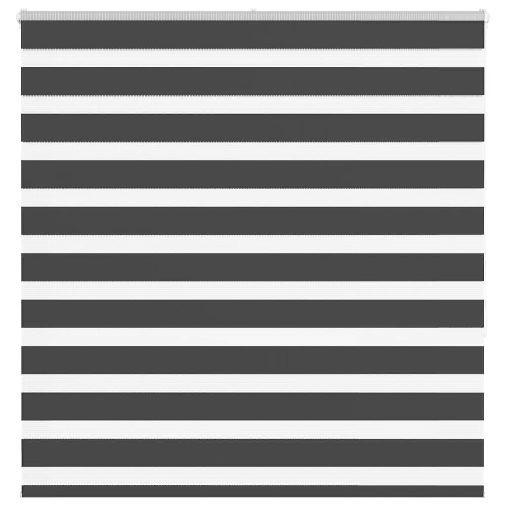 Store zébré occultant 140x150 sans perçage en polyester noir
