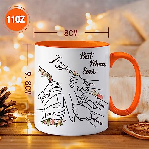 Mothers-Day-Birthday-Gifts-From-Daughter-Son-Kids-Personalized-Mom-Grandma-Mug-with-Name-11oz-Best-Mom-Ever-Present-Birthday-Unique-Gifts-for-Mom-Stepmoms-Wife-Women-7-Color-Mom-Mug