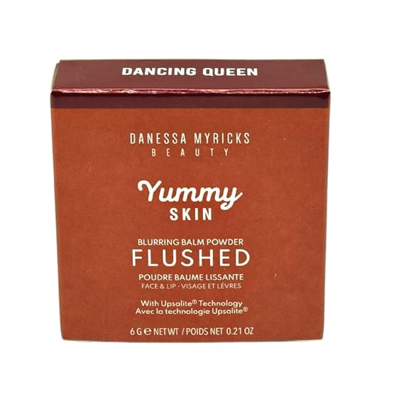 Danessa Myricks Beauty Yummy Skin Blurring Balm Powder Flushed - Matte Color for Cheek & Lip Dancing Queen
