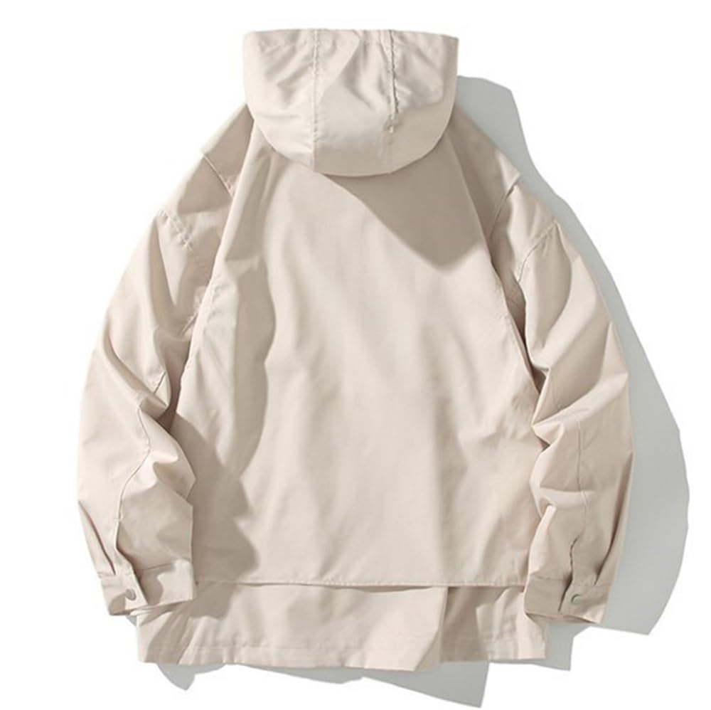 Seidarise Felpa con cappuccio da uomo, stile hip hop, abbigliamento casual e alla moda