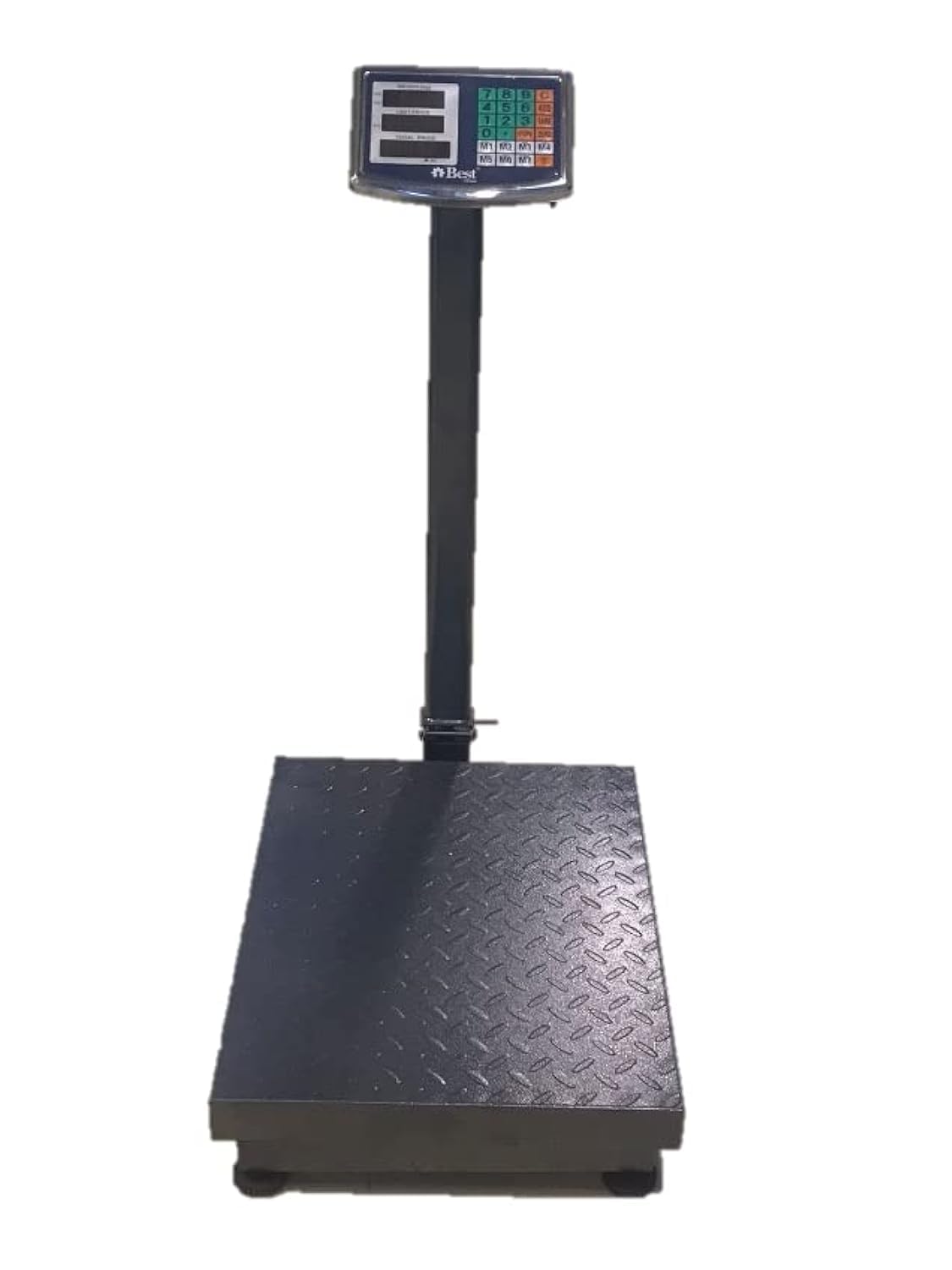 Generic ELECTRONIC PRICE PLATFORM SCALE 100 KG, Black, ABS plastic, LED Display, Digital, Fixed Installation, Counter Scale, 100 kg Capacity, 0.01 kg Accuracy, Auto Calibration, Anti-Slip Feet