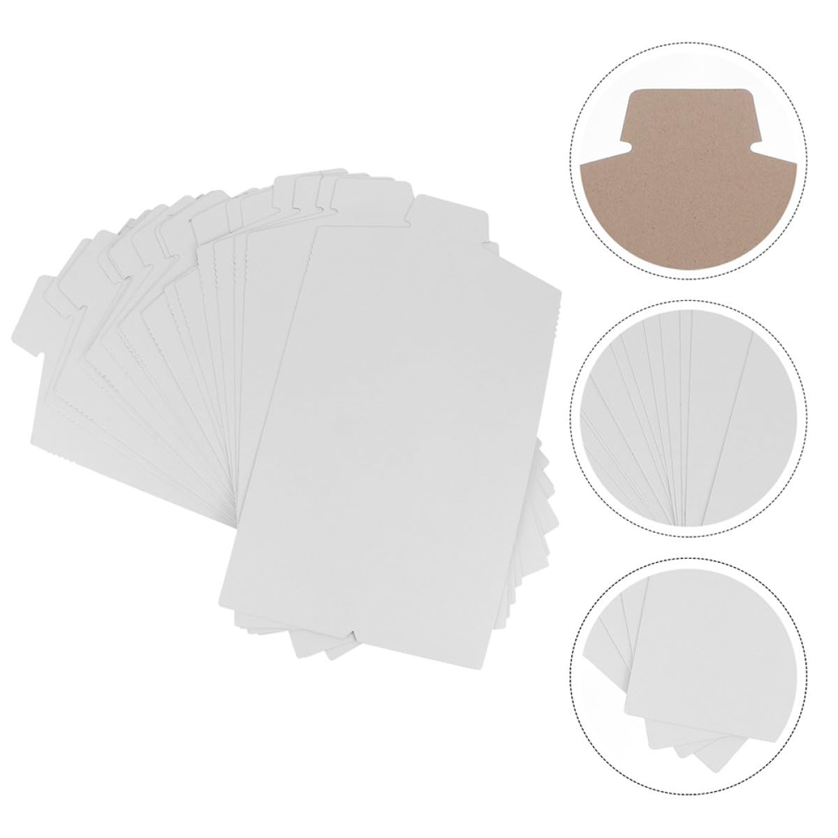 Hemdeinsätze zum Falten 50 Stück Papier für Kleidung und Wäsche