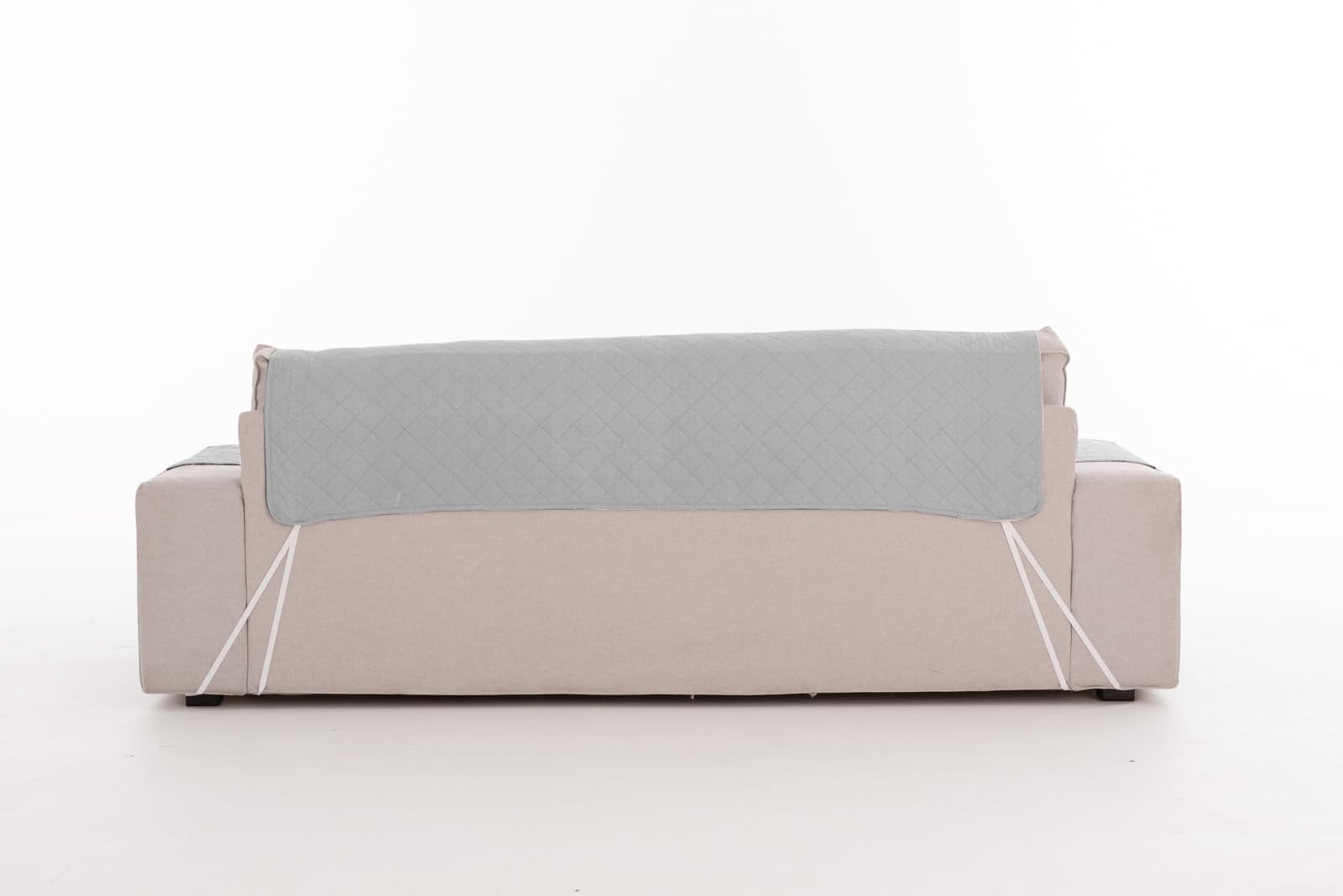Milica Funda Chaise Longue Relax Acolchada Reversible 240cm Gris | Cubre sofá con Asientos reclinables | Tejido Liso Lavable en Lavadora | Protección Diaria | Brazo Derecho o Izquierdo