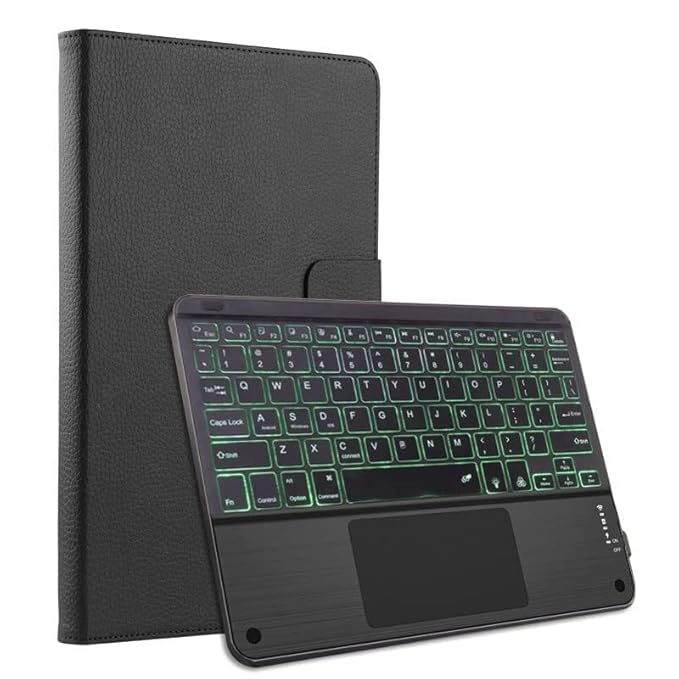HOM 7Colour Backlight Detachable Wireless Bluetooth Keyboard with