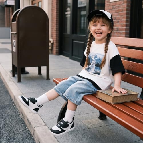 Image of STQ KIDS Toddler Shoes Wide Toe Box First Walk Sneakers for Boys and Girls