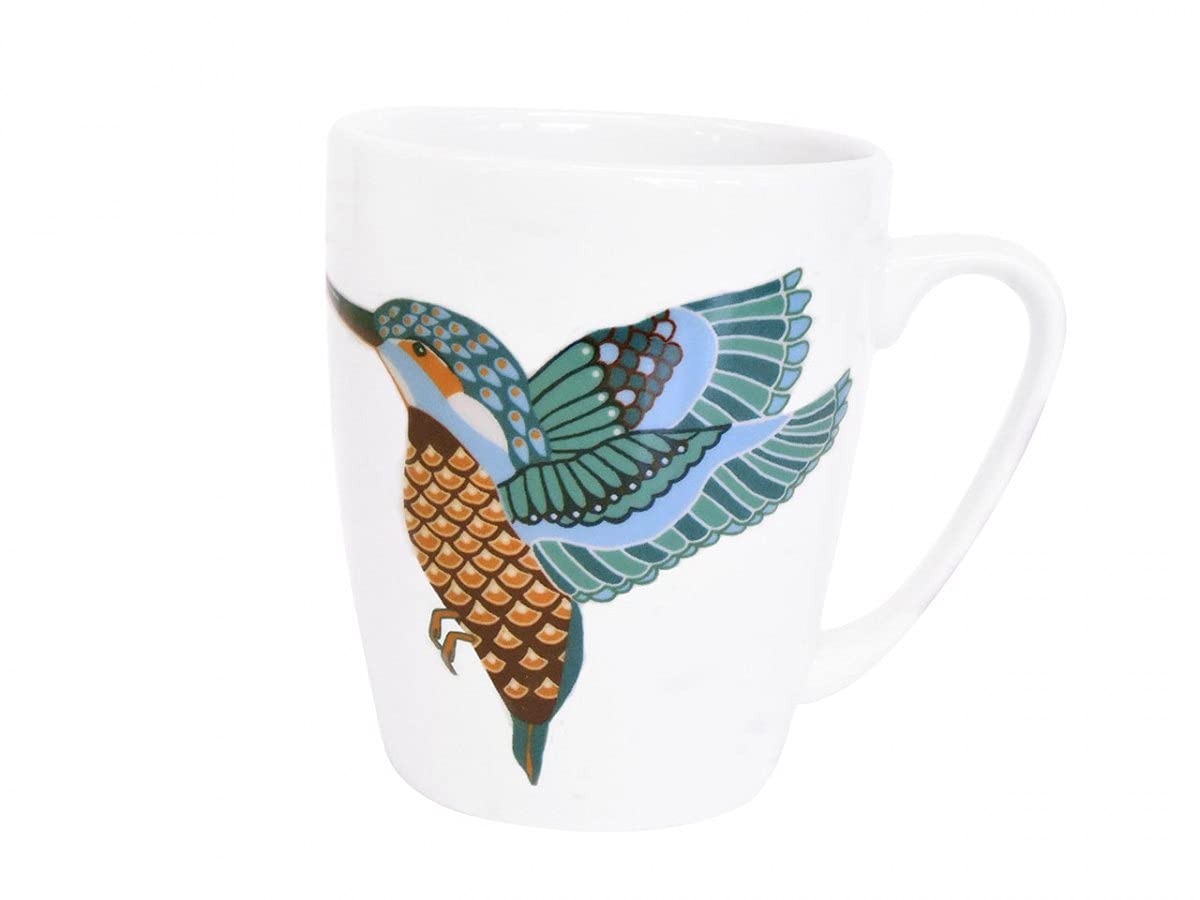 ChurchillQueens Paradise Birds China Oak Coffee Mug Tea Cup 400ml Kingfisher