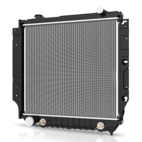 Image of DWVO Radiator Complete Radiator Compatible with 1991-2006 Jeep Wrangler L6 4.0L 2003-2006 Wrangler L4 2.4L 1987-2002 Wrangler 2.5L L6 1987-1990 Wrangler 4.2L L6 CU2101