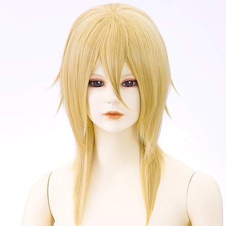 Amazon Airily エアリー ウルフベースセカンド イエローゴールド コスプレ ウィッグ ミディアム 耐熱 フリーサイズ 加工 コスプレ 仮装 通販
