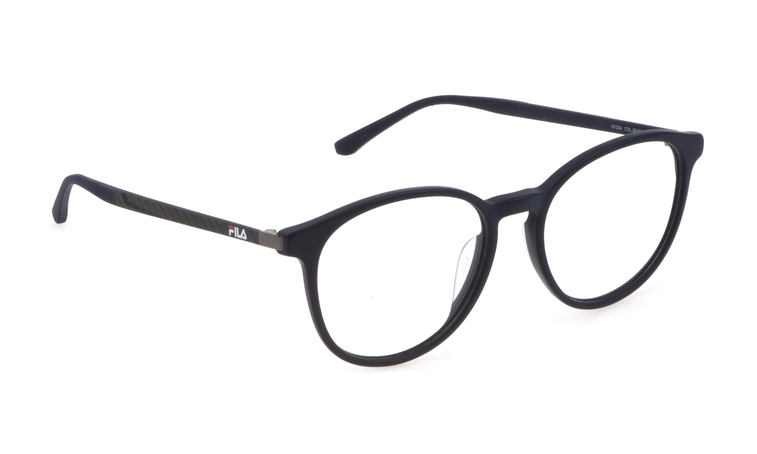 Fila Pantos okulary z octanem celulozy w kolorze matowym ciemnoniebieskim dla mężczyzn, okulary korekcyjne, opcjonalnie z przyciemnianiem okularów przeciwsłonecznych lub filtrem niebieskiego światła