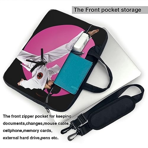 Sacoche ordinateur portable motif Taekwondo housse PC transport - 6