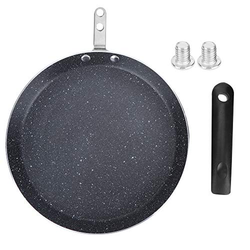 Sartén antiadherente de aluminio para cocina de inducción, ideal para desayuno, panqueques, huevos, pizzas, 6, 8 y 10 pulgadas (como se muestra en la imagen). (Tamaño mediano (8 pulgadas))