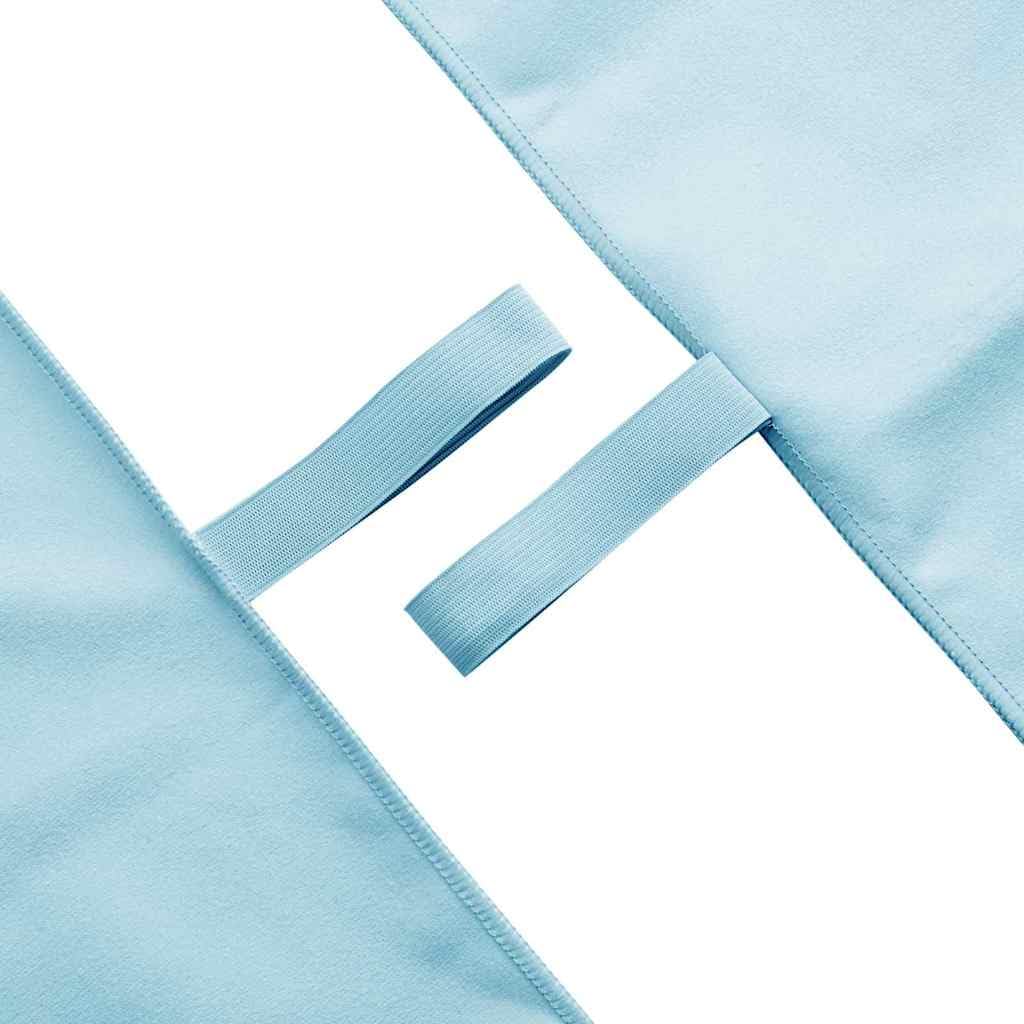 Toallas Deportivas 2 Unidades Azul 140 x 70 cm Poliéster y Poliamida Ligeras Secado Rápido Absorbentes Tacto Suave para Fitness Sauna Playa, Interior y Exterior